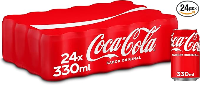 Coca-Cola Sabor Original - Refresco de cola - Pack de 24 Latas 330 ml