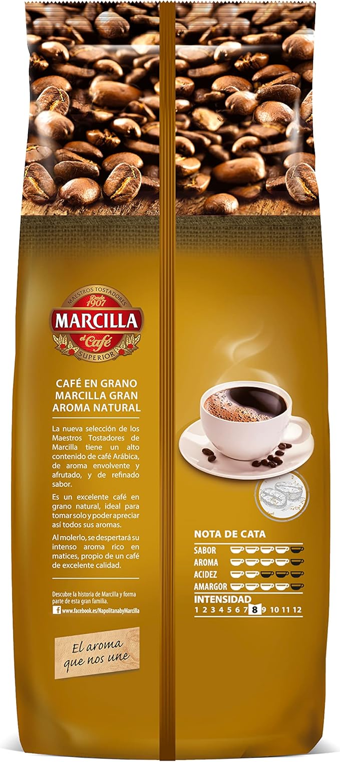Marcilla Café Natural En Grano 1 kg - Imagen 2